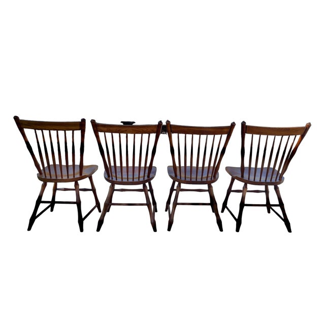 Early 20th Century Spindle Chairs Set of 4 Chairish