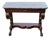 Console Table in Flame Mahogany and Sainte Anne Grey Marble, 1890s For Sale
