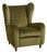 Italian Forest Green Velvet Lounge Chair with Down Cushion, 1950s For Sale