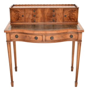 Leather Top Bonheur Du Jour Writing Desk, 1930s
