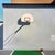Let's Go by Justin Wheatley | Acrylic on Canvas Basketball hoop and ball against a wall. For Sale