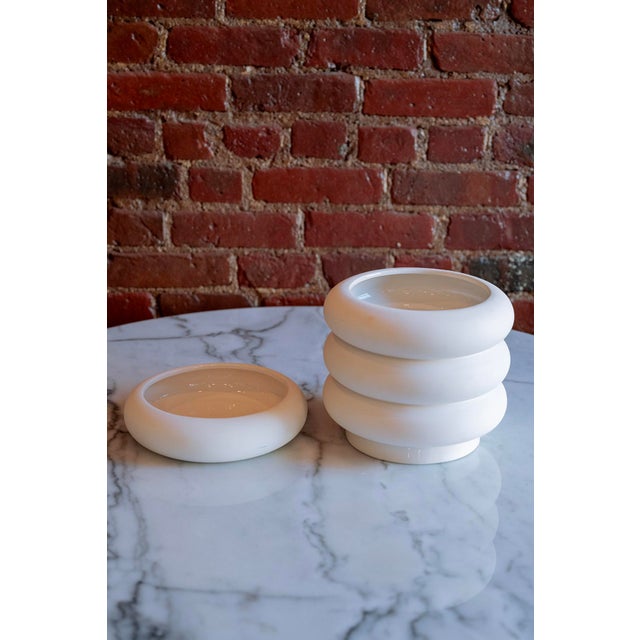 Modern White Areaware Stacking Planter - Tall For Sale - Image 3 of 5