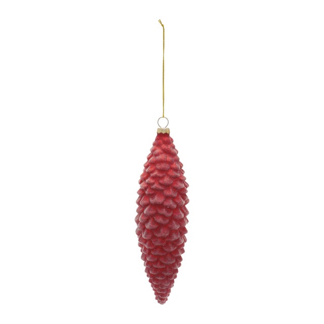2020s Glass Pine Cone Ornaments (Set of 12) For Sale - Image 5 of 6