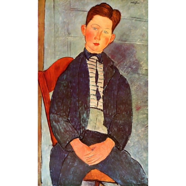 Artist: Amedeo Modigliani Country: Italy Title: Boy with pink shirt Medium: Giclee Marks: Numbered limited edition...
