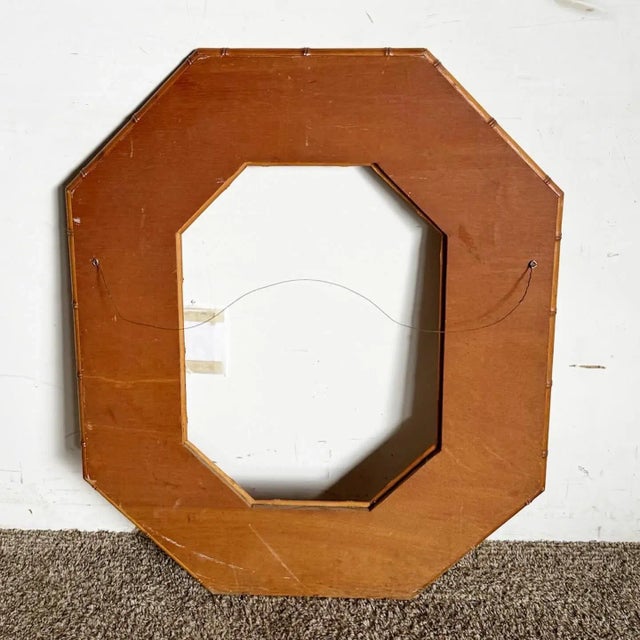 Boho Chic Octagonal Herringbone Frame For Sale In Miami - Image 6 of 8