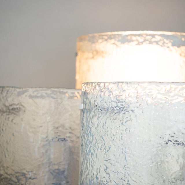 Vintage Italian Murano Glass Wall Lights by Mazzega, 1970, Set of 4 For Sale - Image 12 of 18