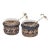 Johanna Ortiz Deep Navy Muisca Salt And Pepper Set For Sale