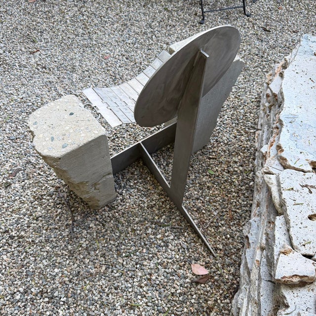 20th Century Brutalist Modernist Concrete and Metal Lounge Chairs For Sale - Image 13 of 18