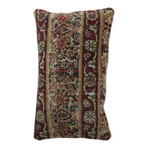 Zabihi Collection Persian Kerman Bolster Size Rug Pillow
