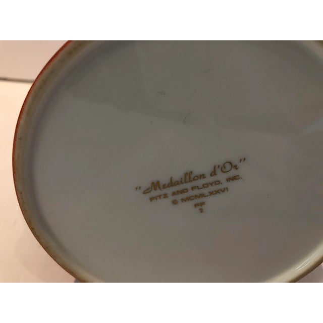 Ceramic 1990s Fitz and Floyd Medallion d'Or Teapot For Sale - Image 7 of 9