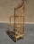 Vintage Bamboo Etagere Three Shelves W Glass Bakers Rack ~ Coastal For Sale - Image 4 of 12