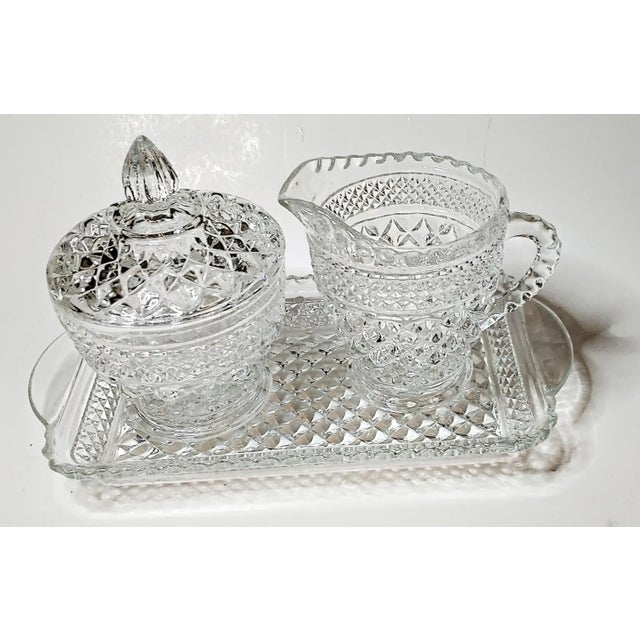 Mid-Century Modern Vintage Hollywood Regency Creamer, Sugar & Cranberry Set- 3 Pieces For Sale - Image 3 of 4