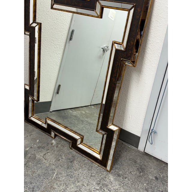 Art Deco Revival Style Custom Design Wall Mirror For Sale - Image 10 of 12