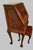 1960s Vintage 1960s Chinese Queen Anne Rosewood Drop Front Secretary Desk W Stool For Sale - Image 5 of 13