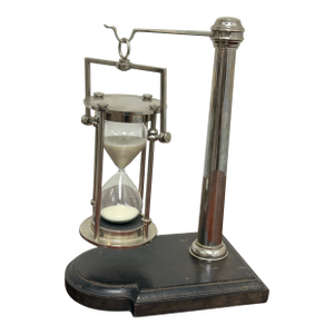 Hourglass Timer on Wood Base, Vintage