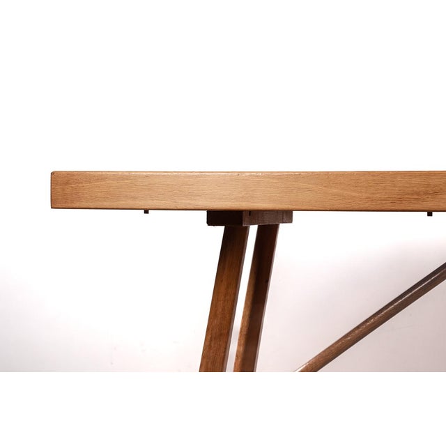 Large Extendable Oak Dining Table by Guillerme and Chambron for Votre Maison, 1960, in Flawless conditions. Designed 1960...