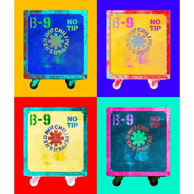 Scott mcdermott’s "rhcb b-9 case 4" transforms the raw energy of rock-and-roll into a vivid pop art statement. Featuring a...