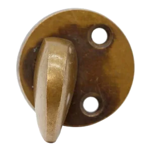 Vintage Bronze Round Thumb Lock Latch