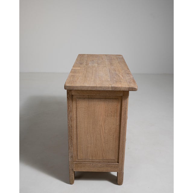 Wood Oak Chest of Drawers, Antique, France, Circa 1970 For Sale - Image 7 of 9