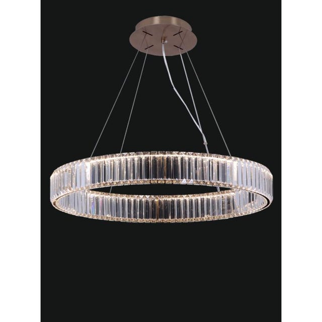 Collection orione chandelier, metal and crystal, ncs 198/1/120 by jago dimensions: d 120 x h 50-120 cm materials: metal,...