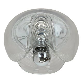 Vintage Wave Wall Ceiling Light from Peill & Putzler, Germany, 1970s For Sale