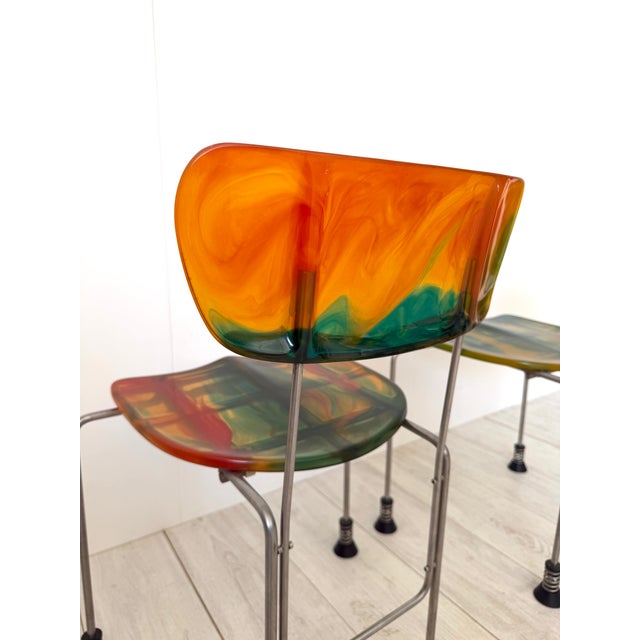 Bernini Model 543 Broadway Chairs by Gaetano Pesce for Bernini, 1993, Set of 2 For Sale - Image 4 of 12