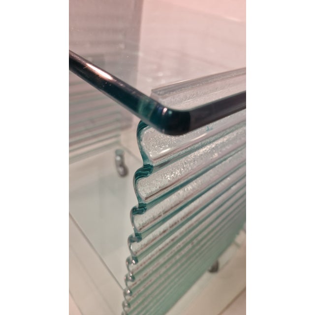 Vintage Glass Onda Shelves by Ron Arad for Fiam, 1980s For Sale - Image 10 of 18