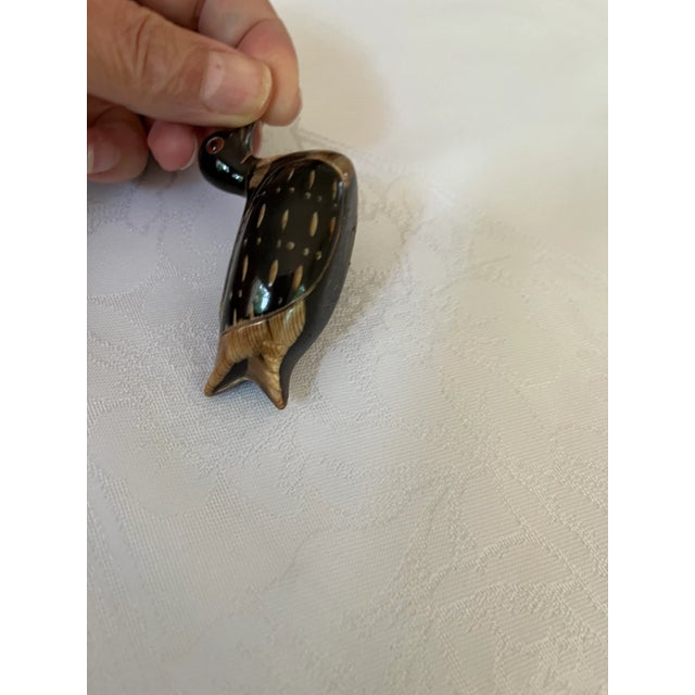Bone 2000s Hand Craft Water Bird, Buffalo Horn For Sale - Image 7 of 9