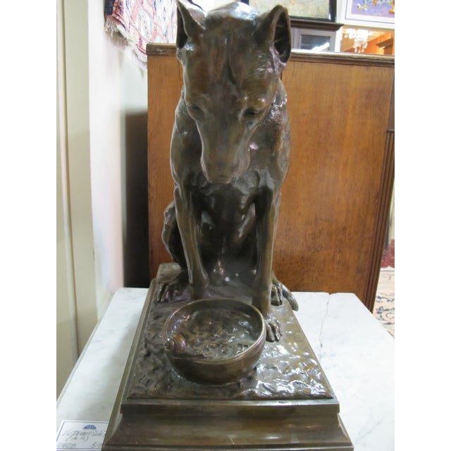 Stanislas Lami French Grand Danois Observant Un Escargot Dog Bronze ...