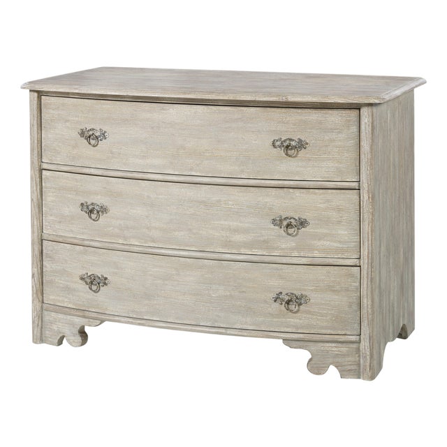 Tara Shaw for Century Furniture Elise Drawer Chest, Swedish Scraped Cream For Sale