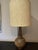 Important ceramic lamp by Huguette and Marius Bessone, Vallauris, 1950. Height to socket: 60 cm Diameter: 25 cm Lampshade...