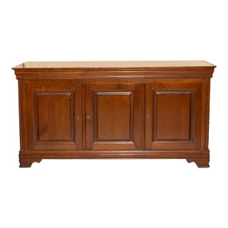 Antique French Louis Philippe Style Buffet in Walnut For Sale