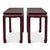 Baker Furniture Company Asian Modern Grasscloth Wrapped Ming Style Console Tables Att. Baker Furn. - Pair For Sale - Image 4 of 6