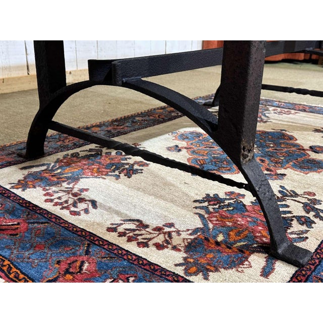 Marble Table with Cast Iron Base For Sale - Image 12 of 18