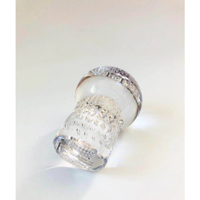 Glass Mid Century Art Glass Mushroom For Sale - Image 7 of 10