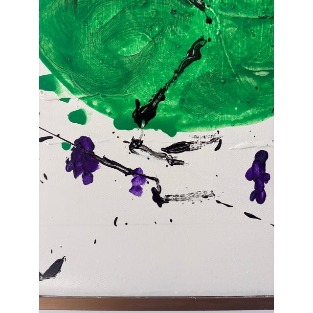 2020s Signed Abstract Acrylic Painting For Sale - Image 5 of 12
