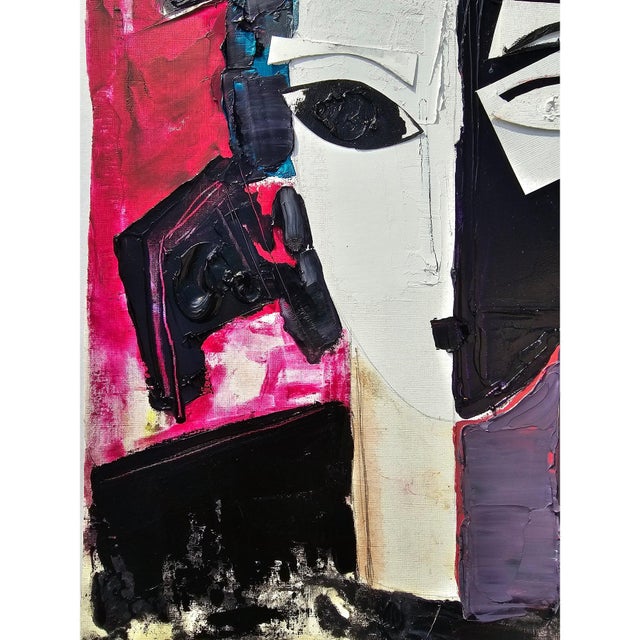 Original Oil Painting 'Portrait of a Woman' by Diane Grant, Unframed For Sale - Image 11 of 12