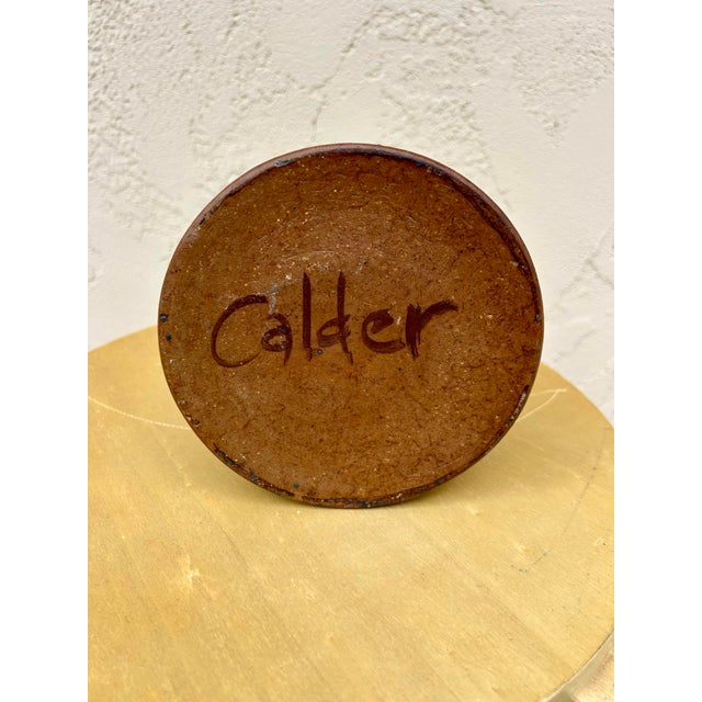 Robert Maxwell Signed Calder Mid-Century Modern Pottery Vase Pot For Sale - Image 4 of 11