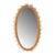 Italian 1950s Italian Bamboo and Rattan Mirror and Demilune Console Set For Sale - Image 3 of 3