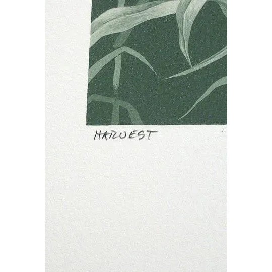 1980s "Harvest" Realist Rural Field Landscape Serigraph by Robert Rigel For Sale In Denver - Image 6 of 6