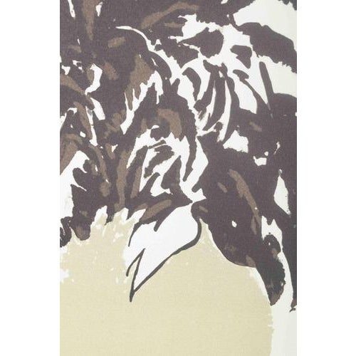 Emil Gregersen, Stylized Plant in a Round Vase, 1986, Color Lithograph For Sale - Image 4 of 6