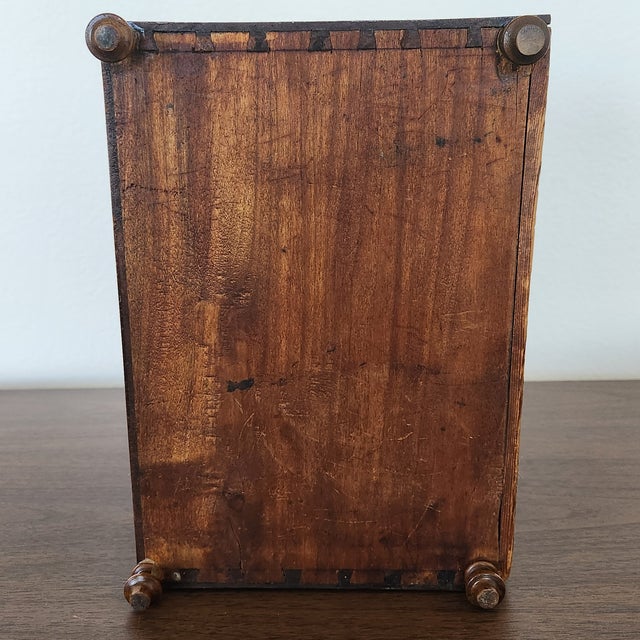 Vintage or Antique Miniature Chest in Walnut For Sale - Image 13 of 18