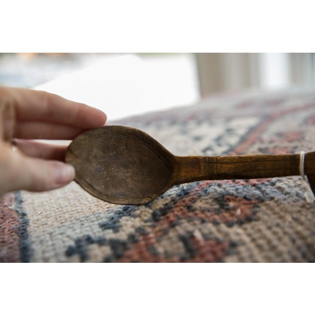 Vintage African Wooden Spoon For Sale - Image 4 of 6