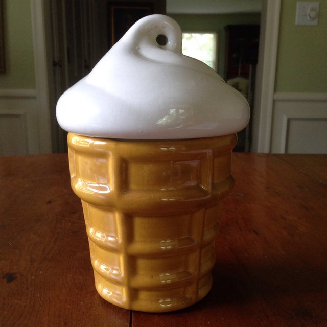 Vintage Ice Cream Cone Cookie Jar Chairish