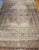 "A room size Persian Kerman Lavar hand knotted rug circa the mid to late 19th Century. The rug's primary colors are a...