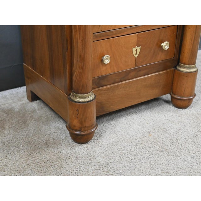 Late 19th Century Empire Walnut Living Room Cabinet For Sale - Image 9 of 18