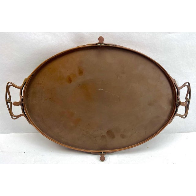 Arts & Crafts Copper and Brass Coffee Service by Carl Deffner, 1900s, Set of 4 For Sale - Image 12 of 18
