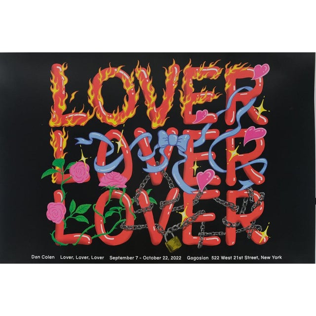 Paper Lover, Lover, Lover Poster by Dan Colen For Sale - Image 7 of 7