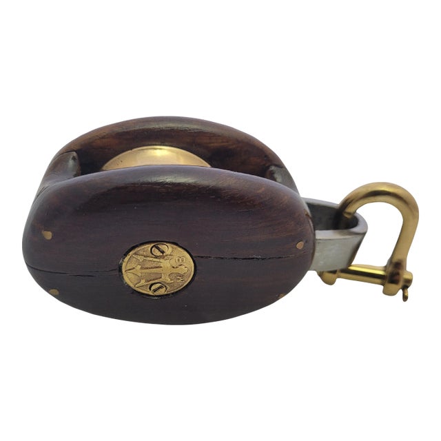 Yacht Pulley Block by Merriman For Sale