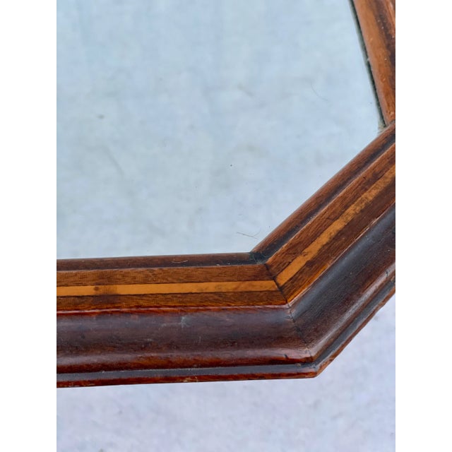 Antique Inlaid Wood and Glass Handled Tray For Sale In Los Angeles - Image 6 of 8